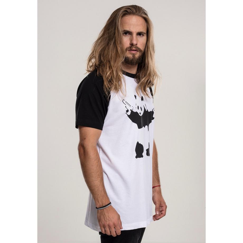 URBAN CLASSICS Panda Raglan T-Shirt  