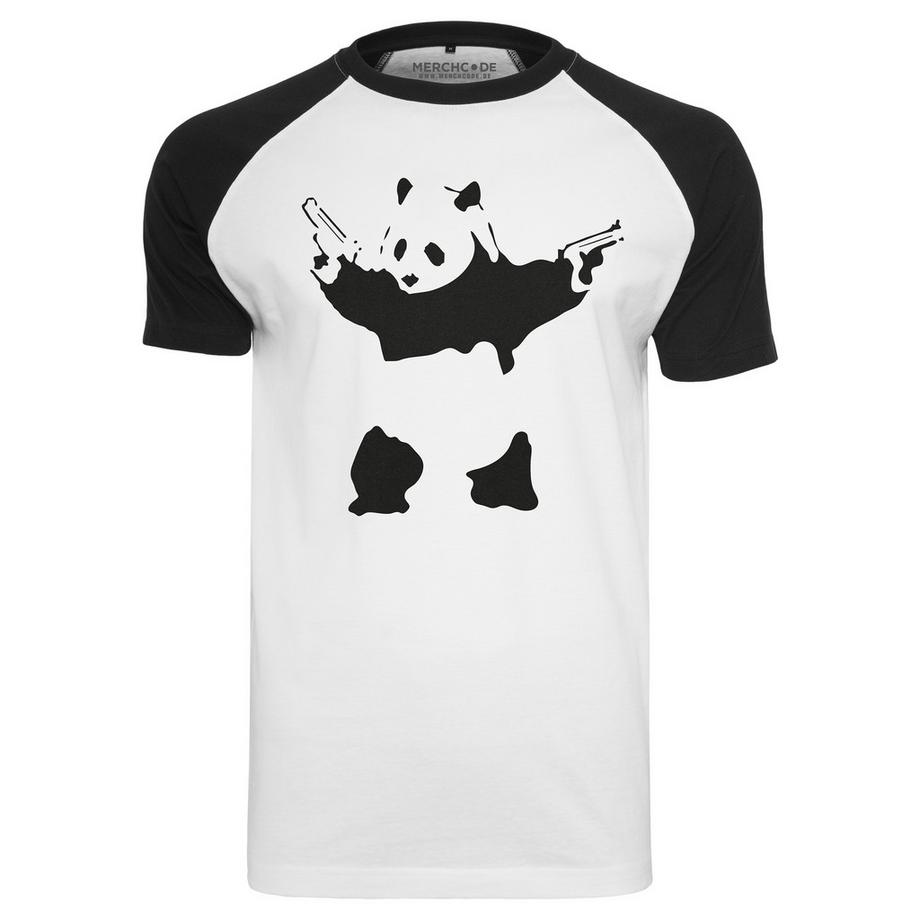 URBAN CLASSICS Panda Raglan T-Shirt  