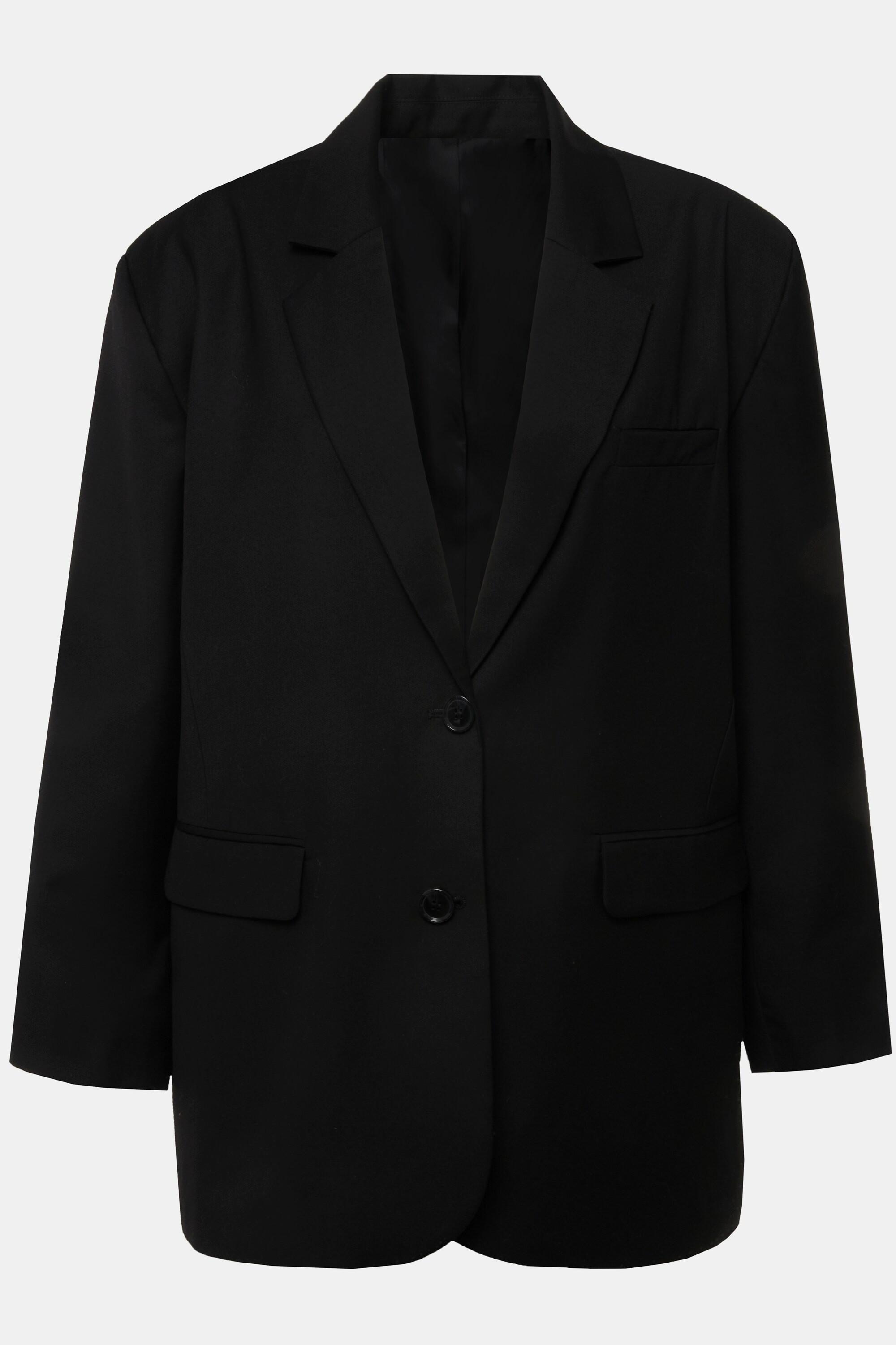 Studio Untold  Blazer, oversized, Rücken-Knopfleiste, Revers, Langarm, Unisex 