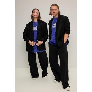 Studio Untold Oversized Langarm Unisex Blazer mit Rücken-Knopfleiste  