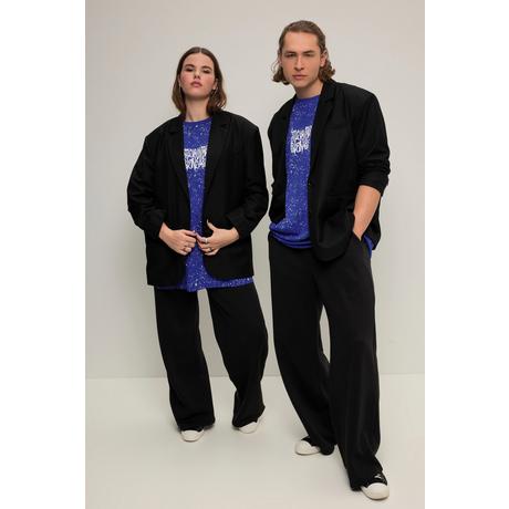 Studio Untold Oversized Langarm Unisex Blazer mit Rücken-Knopfleiste  
