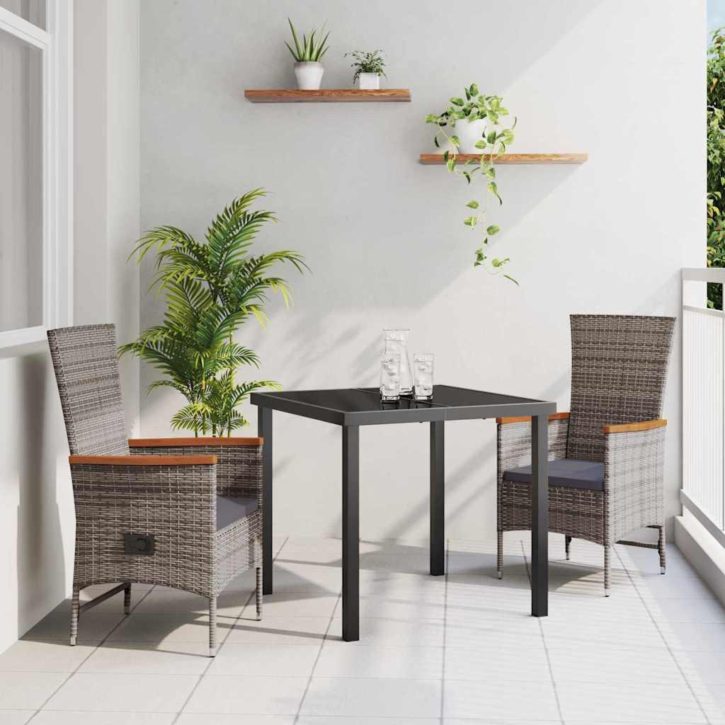 VidaXL Ensemble de meubles d'extérieur poly rattan  
