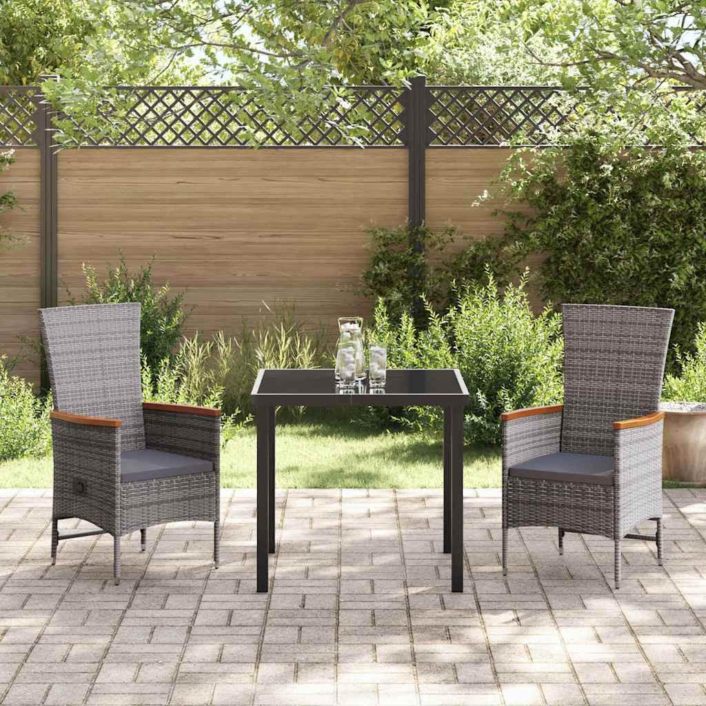 VidaXL Ensemble de meubles d'extérieur poly rattan  