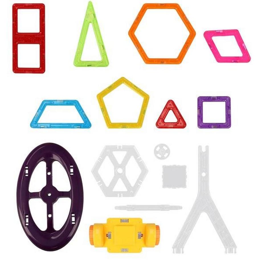 Gameloot  Parti magnetiche da costruzione - Un regalo perfetto per i bambini (124 pezzi) 