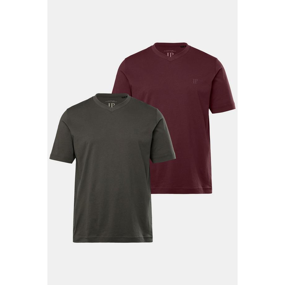 JP1880 T-Shirt Basic Scollo a V Maniche Corte Confezione Doppia  