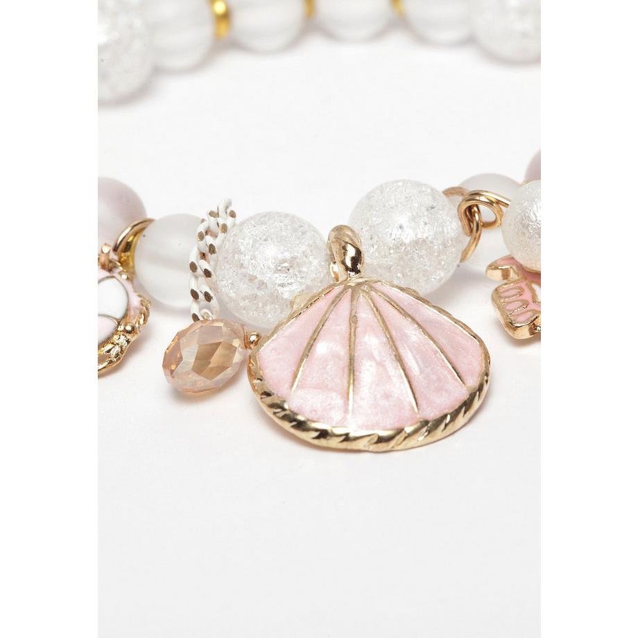 AVANT-GARDE PARIS  Bracciale Boho con Perline a Seme di Conchiglia 