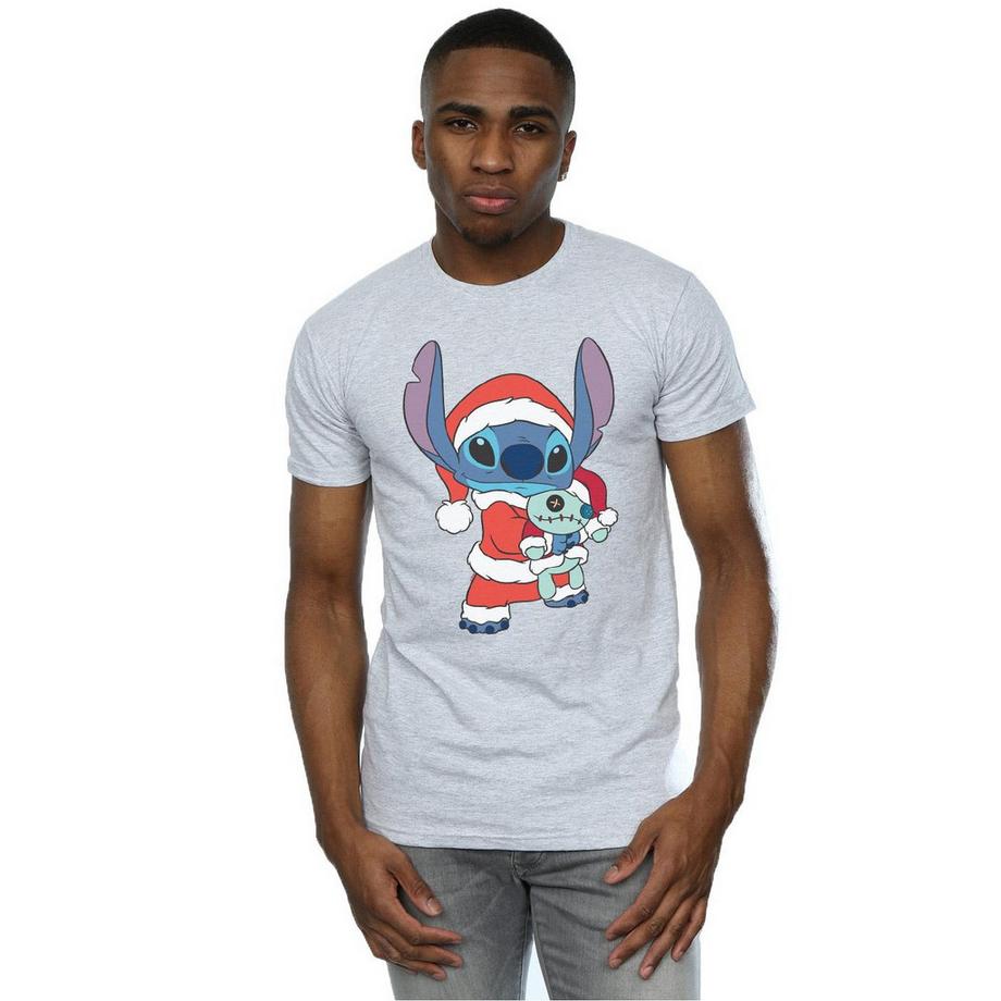 Disney Stitch T-Shirt Natale Babbo Natale  