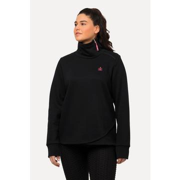 Sweat-shirt, col montant, fermeture éclair, mandala, manches longues