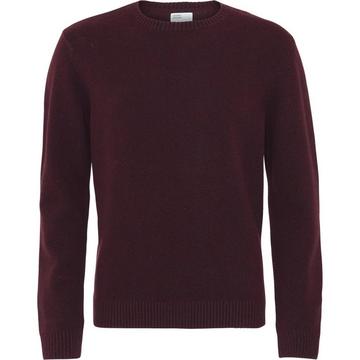 Maglione a girocollo in lana Colorful Standard Classic Merino oxblood red