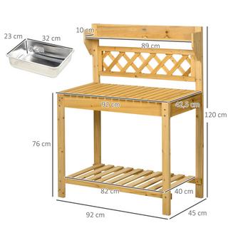 Outsunny Table de plantation  