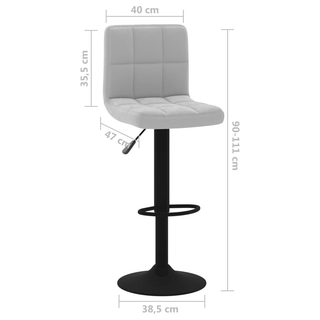 VidaXL Tabouret de bar velours  