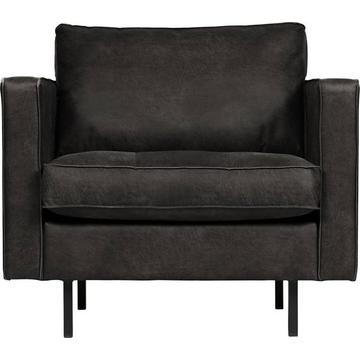 Fauteuil Rodeo Classic cuir recyclé noir