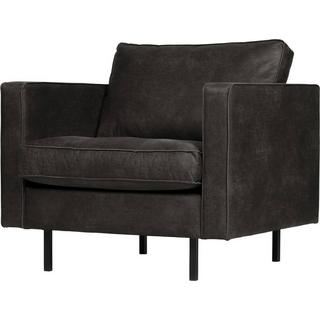 mutoni Fauteuil Rodeo Classic cuir recyclé noir  