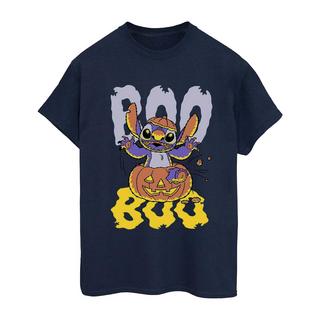 Lilo & Stitch Boo Jack-o-Lantern T-Shirt Stampata  