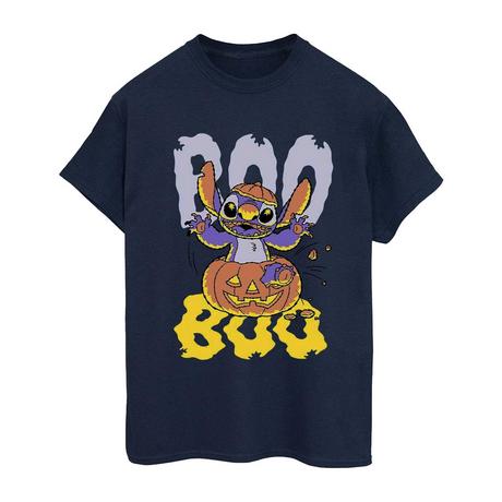Lilo & Stitch Boo Jack-o-Lantern T-Shirt Stampata  