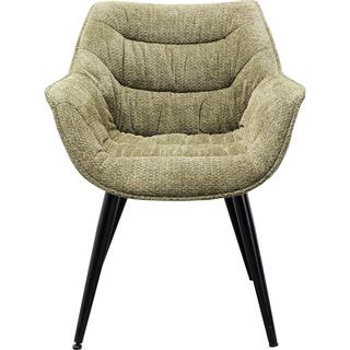 KARE Design Fauteuil Thelma Melange vert  