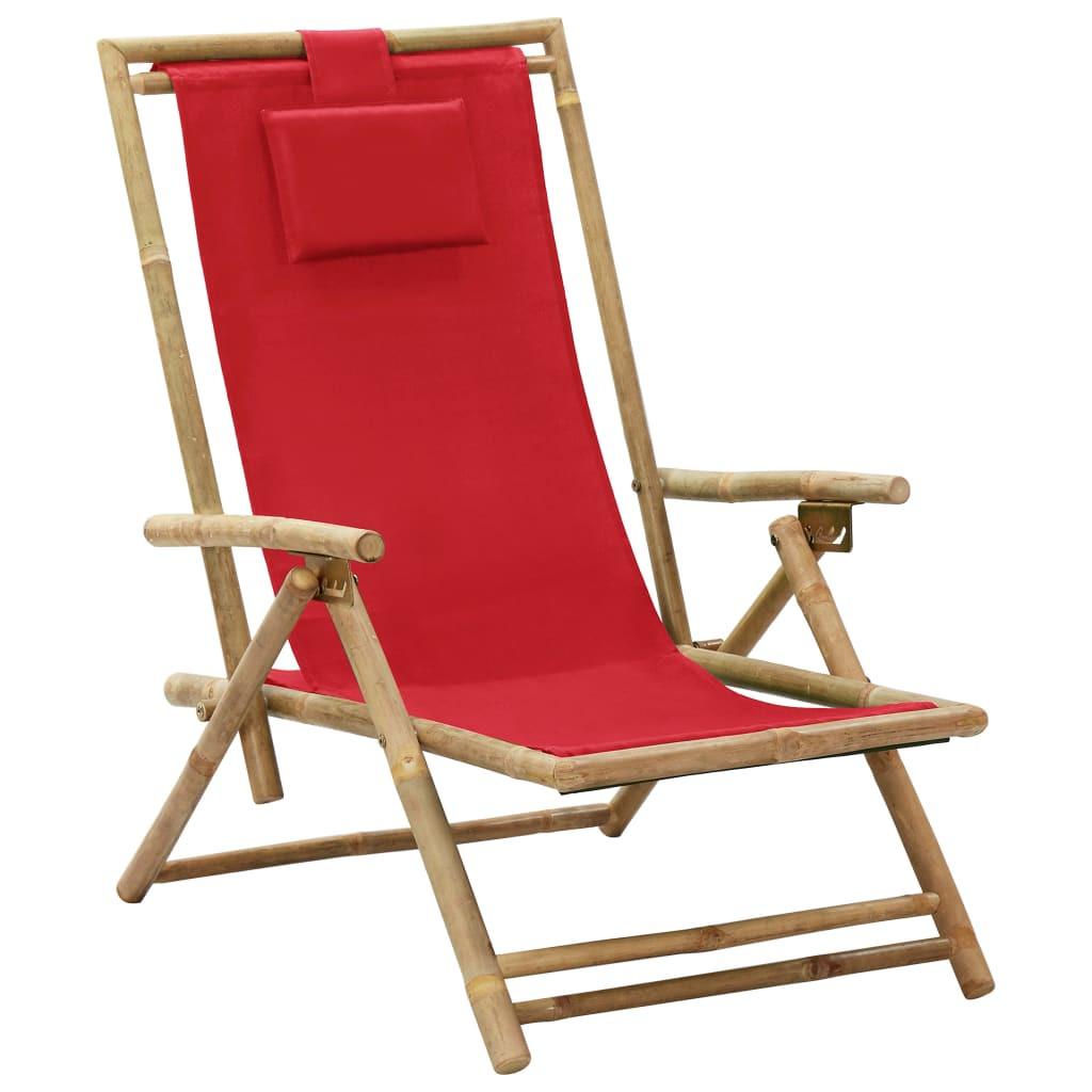 VidaXL Chaise de relaxation bambou  