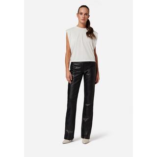 RICANO  Pantalon en cuir s, coupe basse 2, design simple avec une coupe boot cut. 