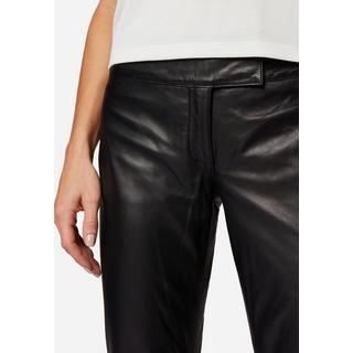 RICANO  Pantalon en cuir s, coupe basse 2, design simple avec une coupe boot cut. 