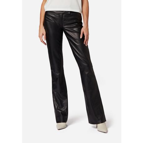 RICANO  Pantalon en cuir s, coupe basse 2, design simple avec une coupe boot cut. 