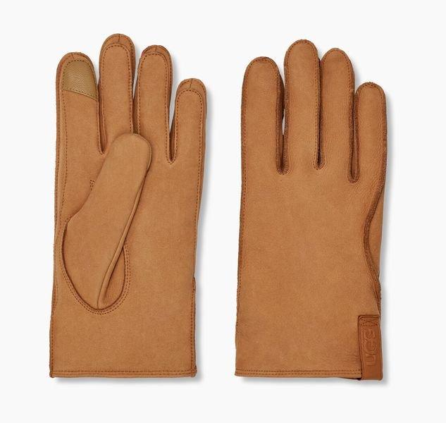 UGG  Leather Clamshell Logo Glove-M 