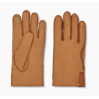 UGG  Leather Clamshell Logo Glove-M 