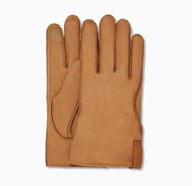 UGG  Leather Clamshell Logo Glove-M 