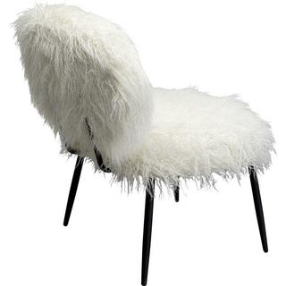 KARE Design Fauteuil poilu blanc  