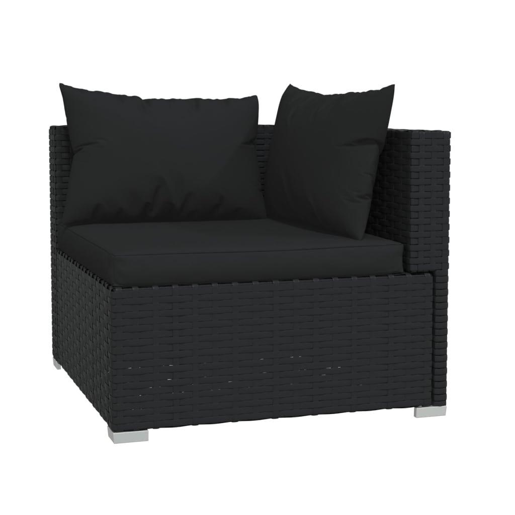 VidaXL set lounge giardino Polirattan  