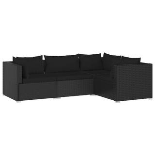 VidaXL set lounge giardino Polirattan  