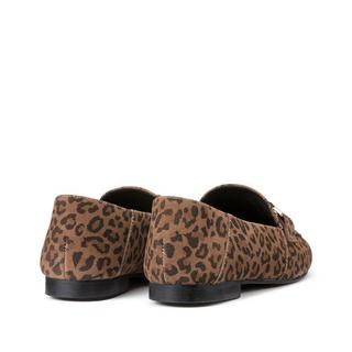 La Redoute Collections  Leder-Loafer mit Leo-Print 