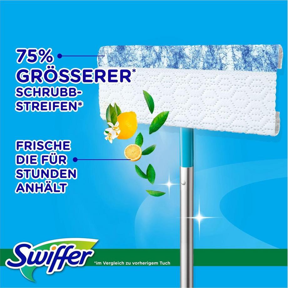 Swiffer  Starterset Wischmopp + 6 feuchte Mopps 