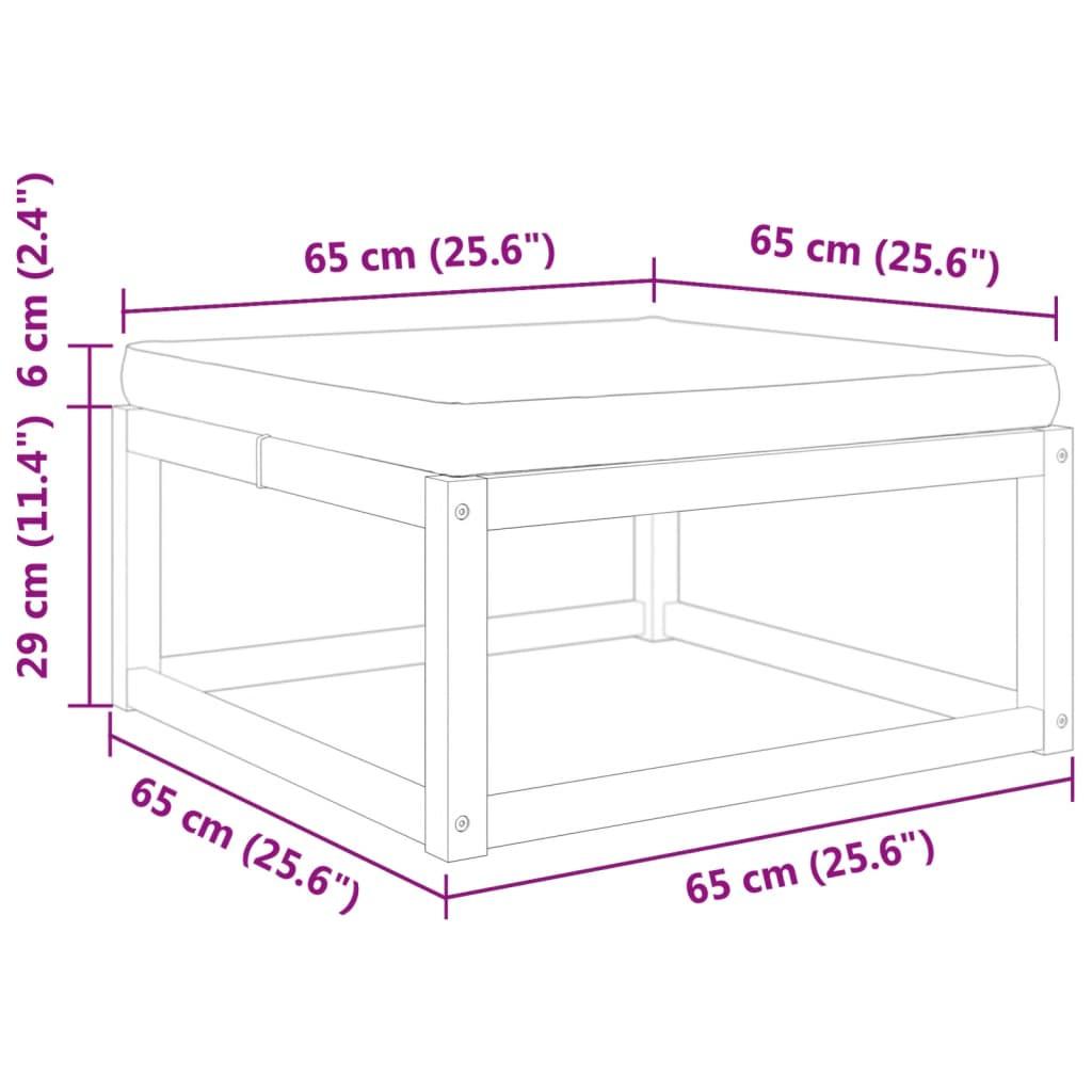 VidaXL Gartenhocker akazienholz  