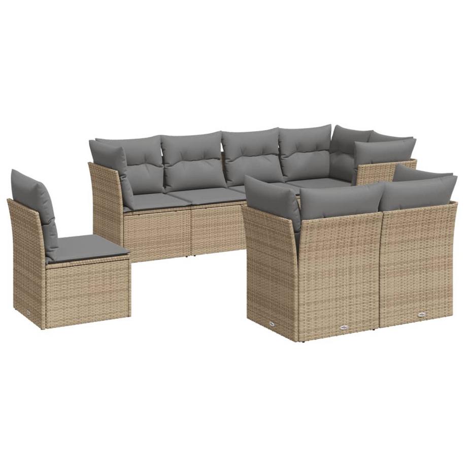 set divano da giardino Polirattan
