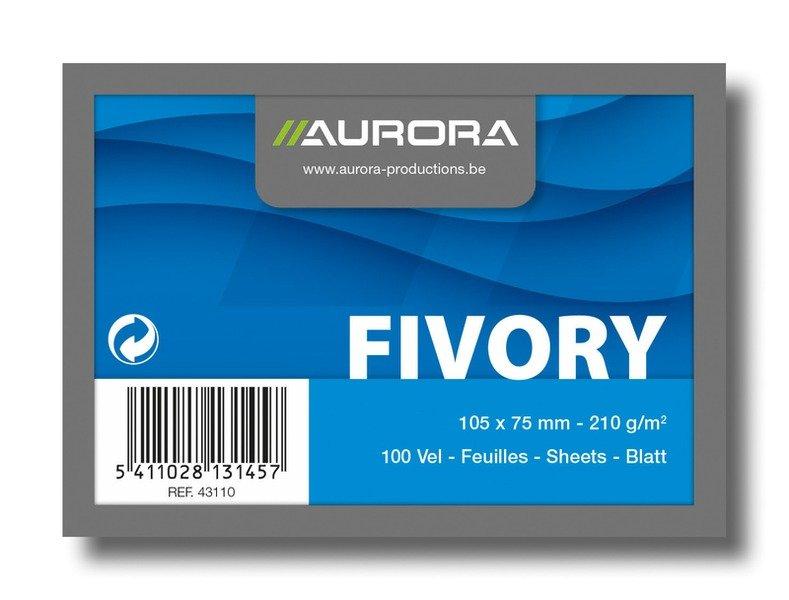 Aurora AURORA Karteikarten blanko A7 43110 weiss 100 Stück  