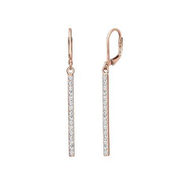 Ohrringe Stab Anhänger Kristalle