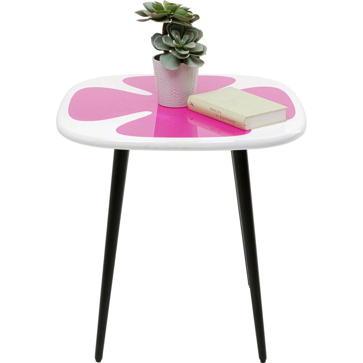 KARE Design Table d&#039;appoint Petal rose 60x60  