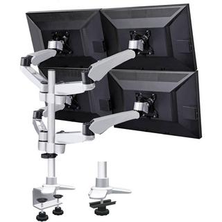 SpeaKa Professional  Flex 4fach Monitorhalter, Tischmontage mit Gasdruck-Technik mit C-Klemme 