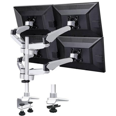 SpeaKa Professional  Flex 4 vie Supporto da tavolo per monitor 25,4 cm (10) - 68,6 cm (27) Nero, Ar 