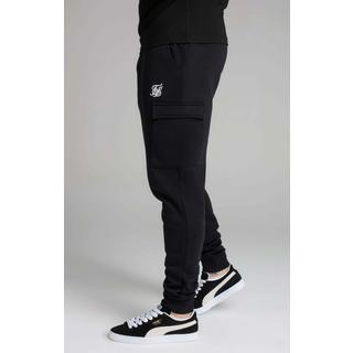 Sik Silk  Sweatpants Black Essential Cargo Jogger 