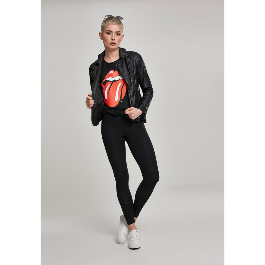 URBAN CLASSICS Rolling Stones Logo Print T-Shirt  