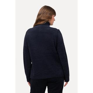 Ulla Popken  Pullover dolcevita con paesaggio e maniche lunghe 