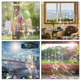 Alopini 6 Stück Sonnenfänger Kristall Fenster hängend Windspiel Regenbogen  