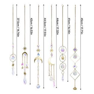 Alopini 6 Stück Sonnenfänger Kristall Fenster hängend Windspiel Regenbogen  