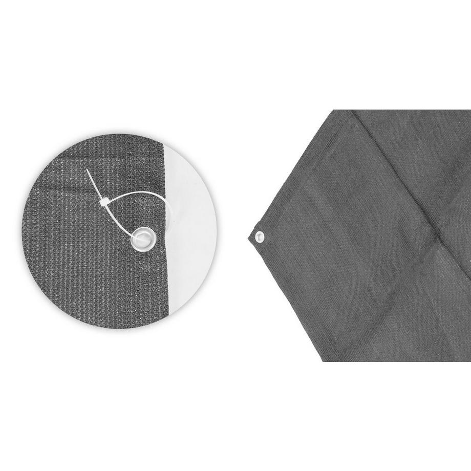 Northio Balkon Sichtschutz mit Beschlägen Beschattungsnetz  