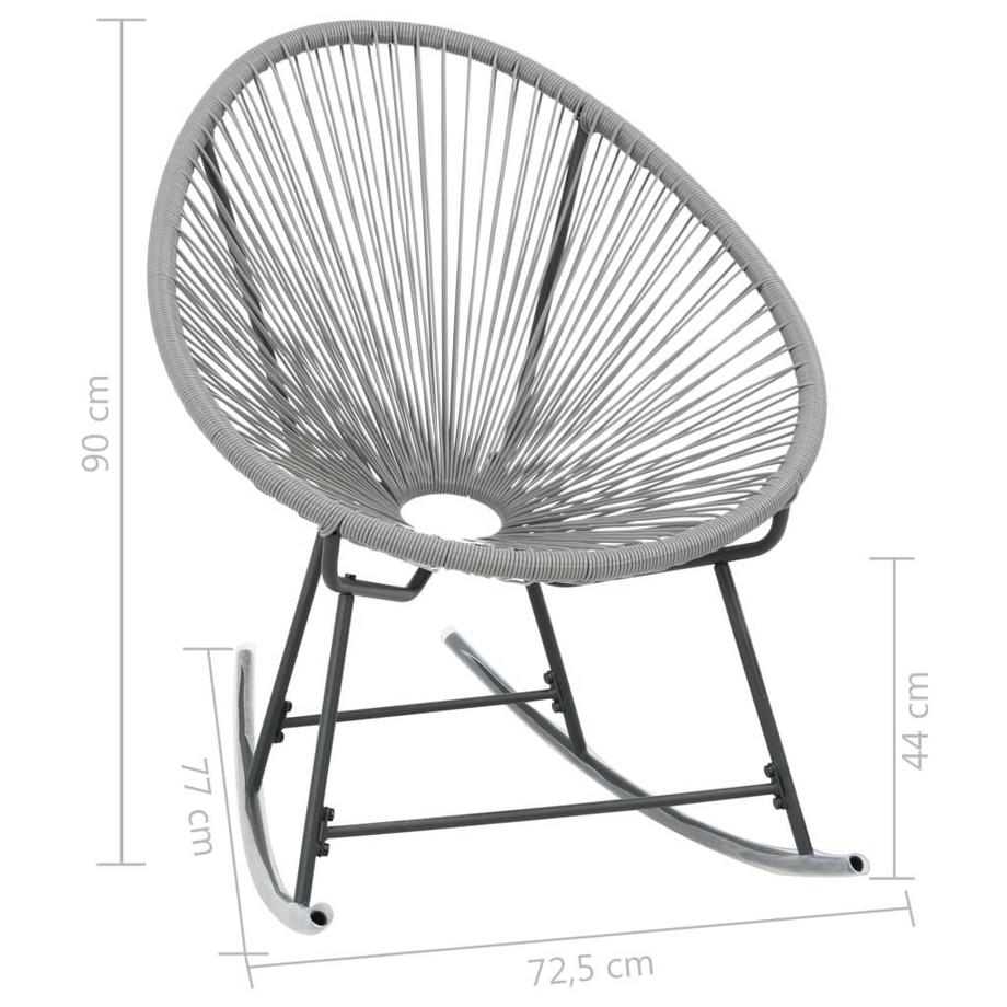 VidaXL Chaise rotin synthétique  