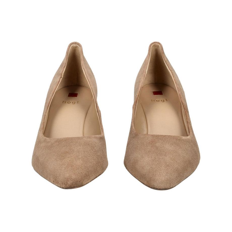 Högl Spitz zulaufende Pumps mit Blockabsatz  