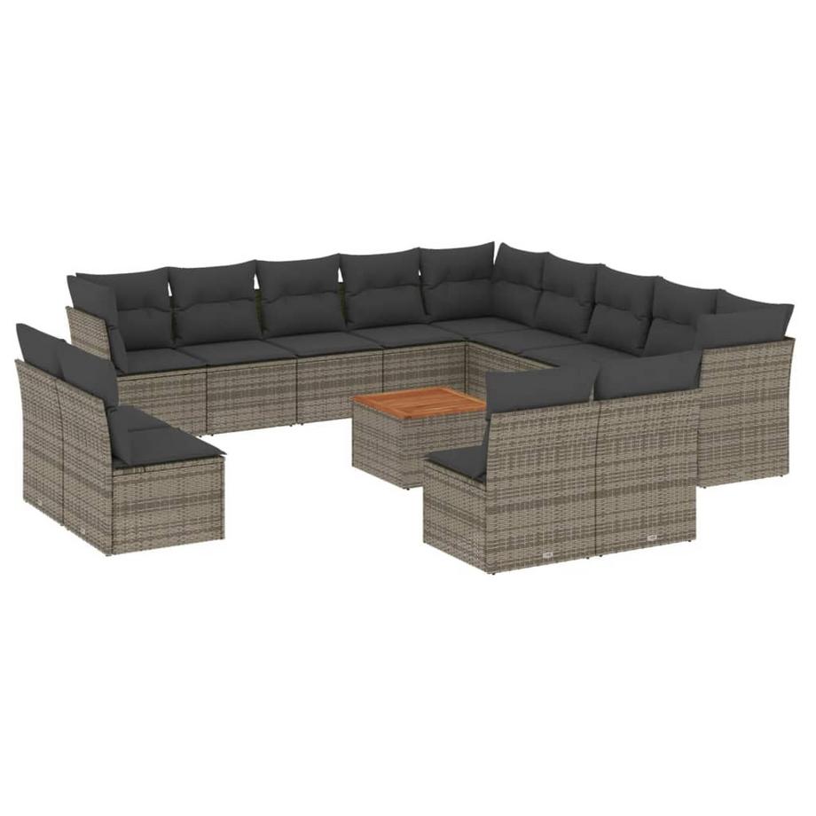 set divano da giardino Polirattan