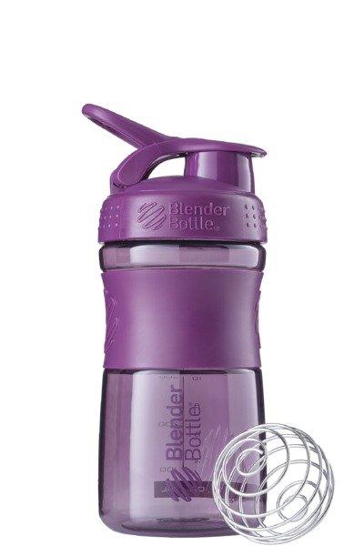 Blender Bottle  20oz / 590ml BlenderBottle SportMixer Flip, Plum 