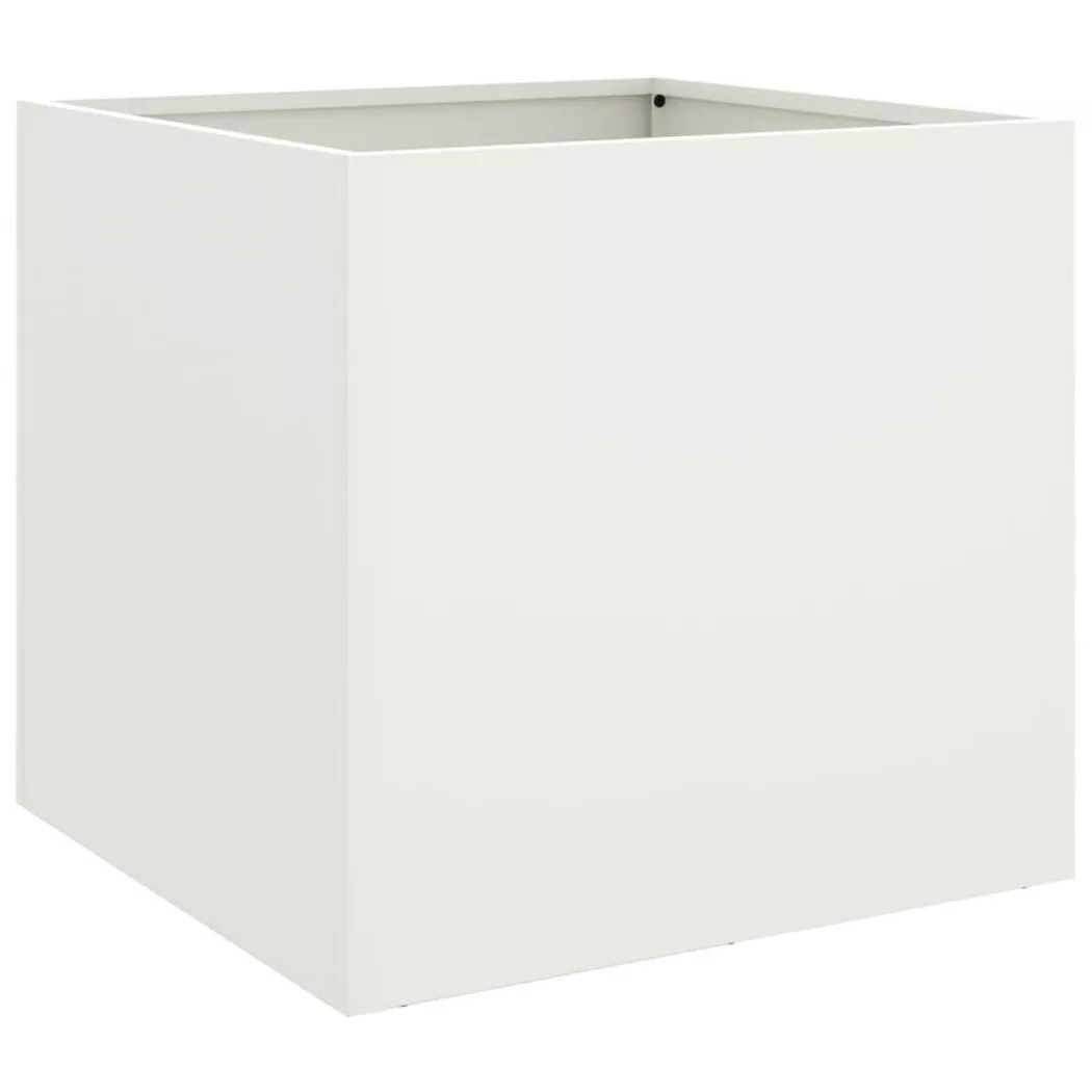 VidaXL - Jardinière acier, One Size, Blanc